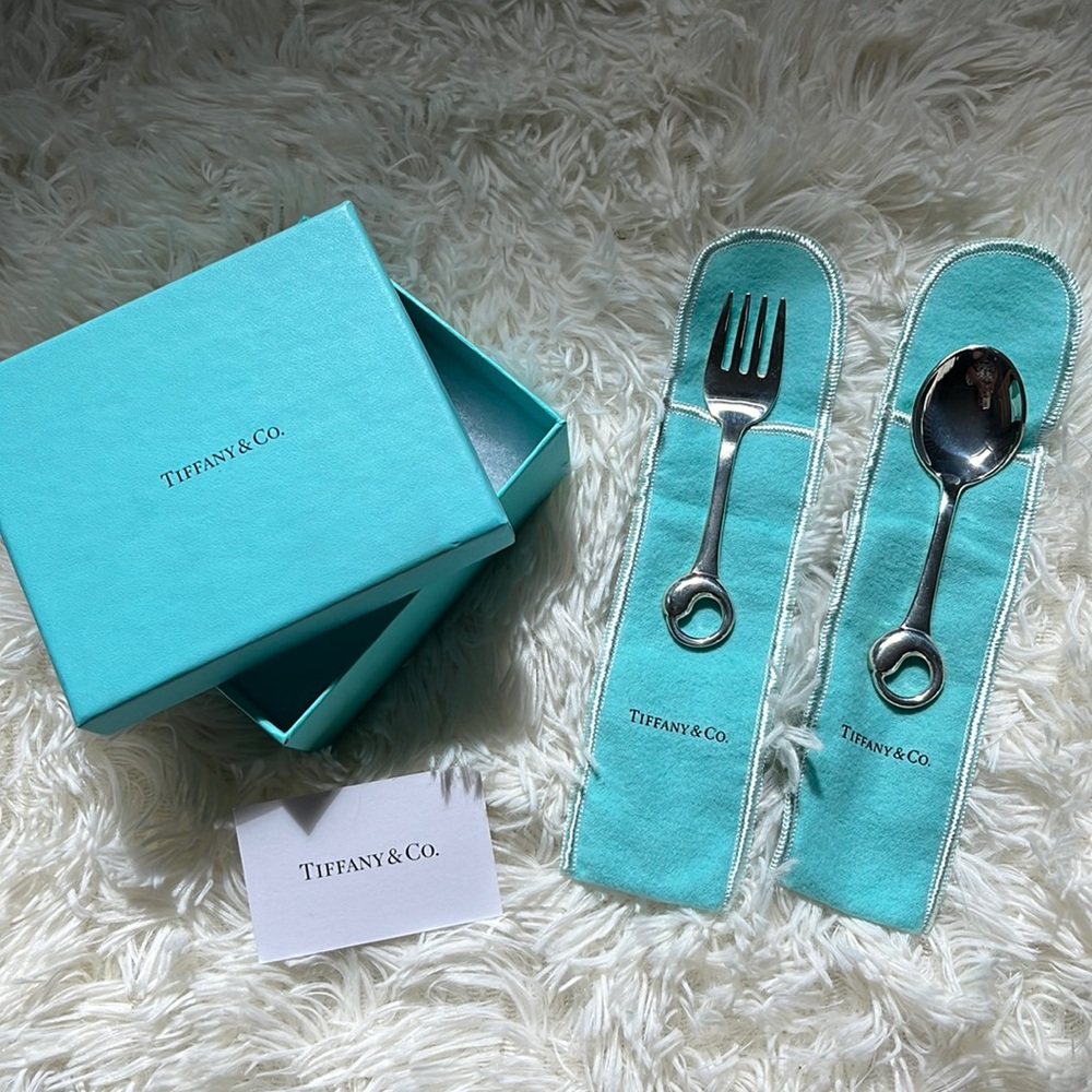 Tiffany & Co. Padova Fork and Spoon Baby set. NEVER USED!!!